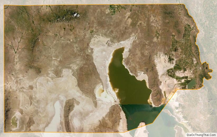 Satellite map of Box Elder County, Utah
