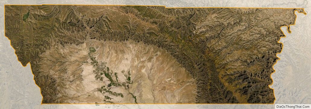 Satellite map of Carbon County, Utah