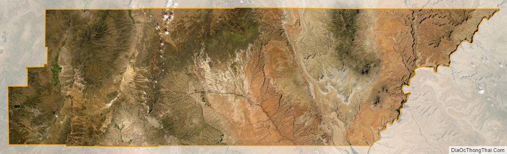 Satellite map of Garfield County, Utah
