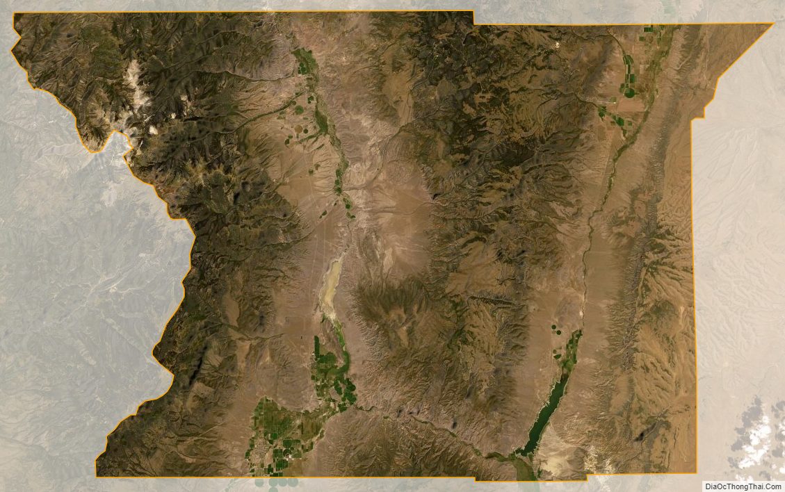 Satellite map of Piute County, Utah