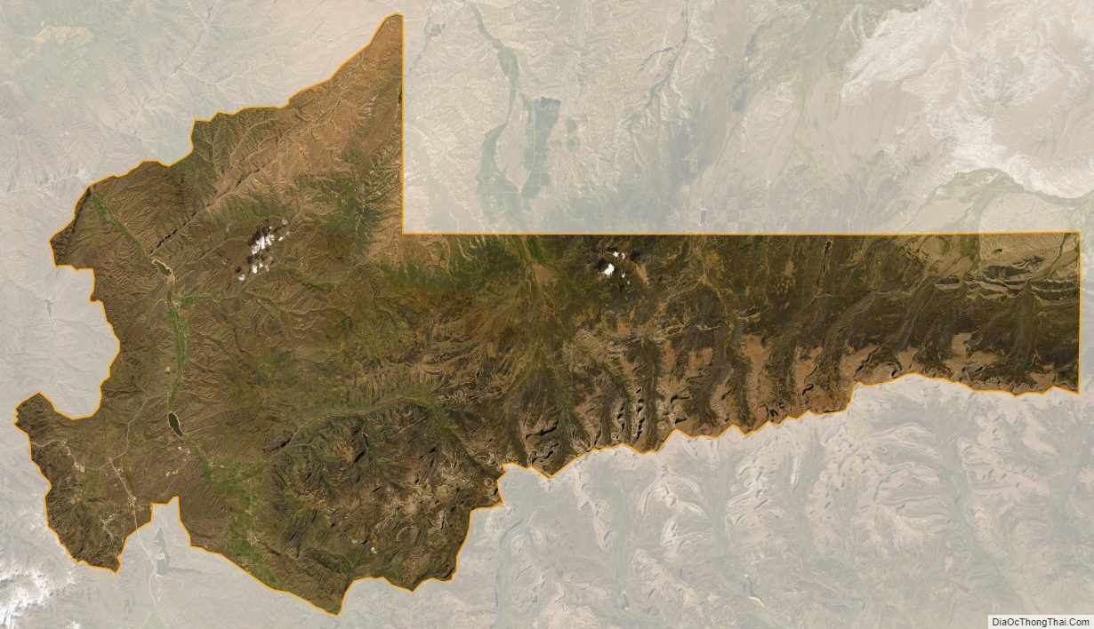 Satellite map of Summit County, Utah