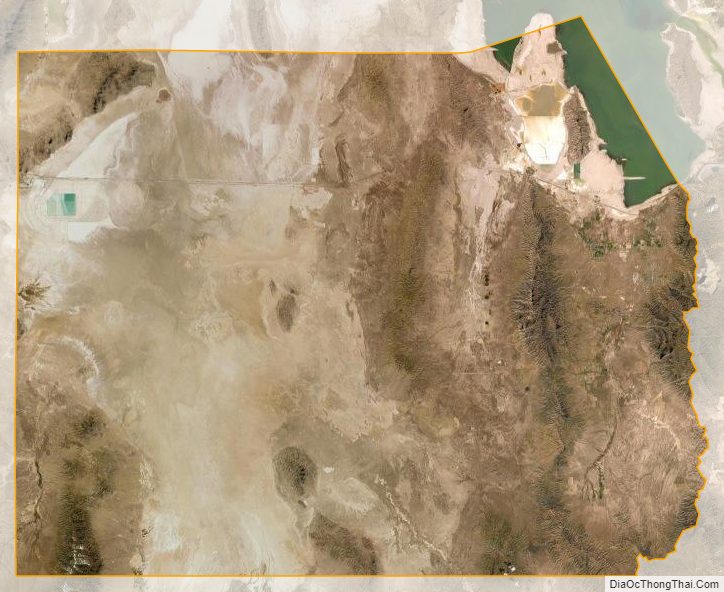 Satellite map of Tooele County, Utah