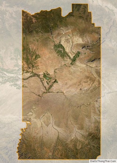 Satellite map of Uintah County, Utah