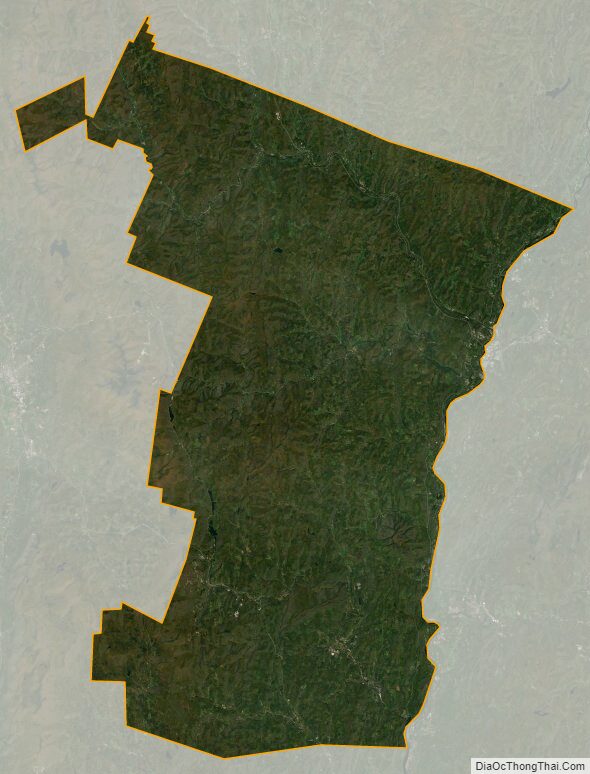 Satellite map of Windsor County, Vermont