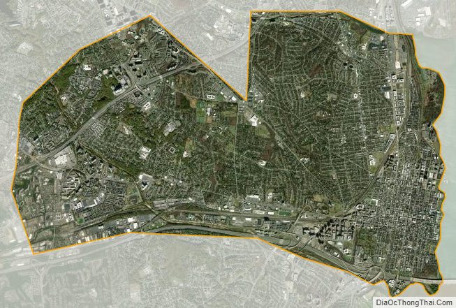 Satellite map of Alexandria Independent City, Virginia