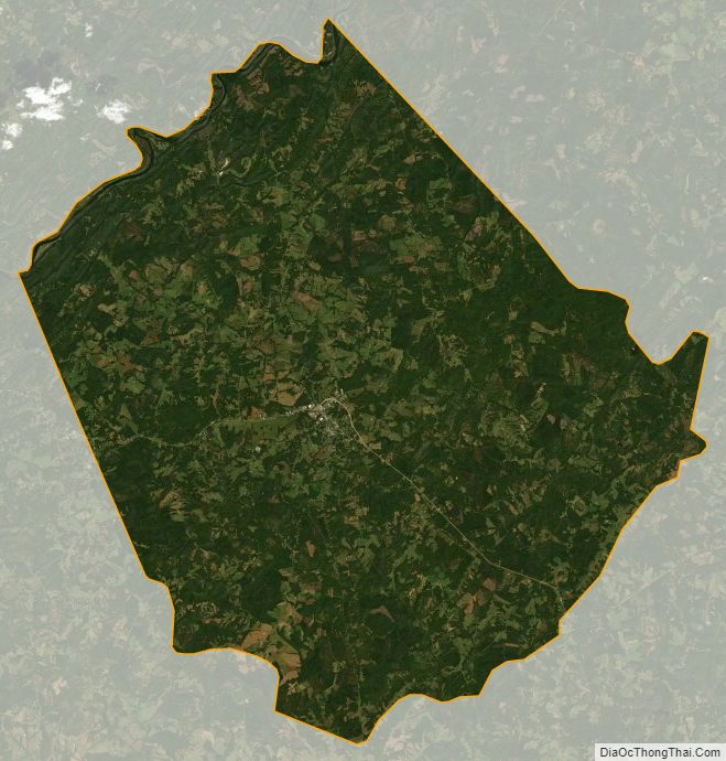 Satellite map of Appomattox County, Virginia