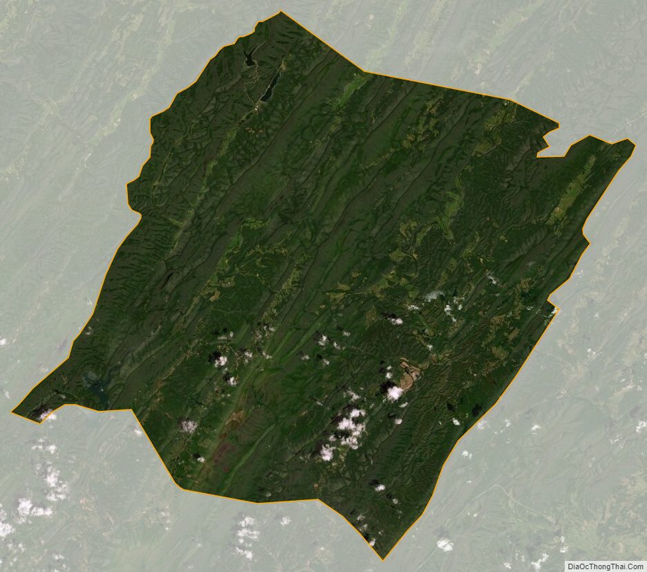 Satellite map of Bath County, Virginia