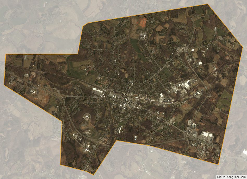 Satellite map of Bedford City City, Virginia