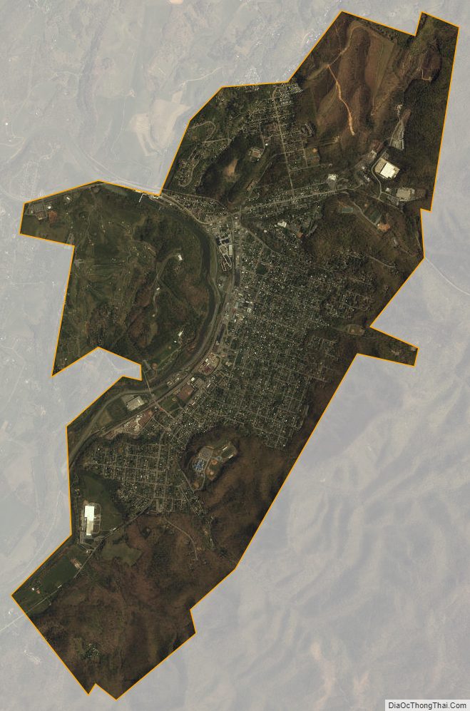 Satellite map of Buena Vista Independent City, Virginia
