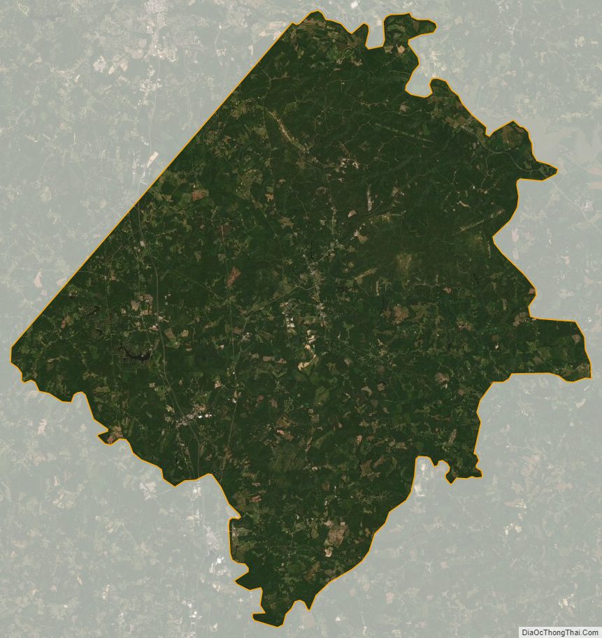 Satellite map of Caroline County, Virginia