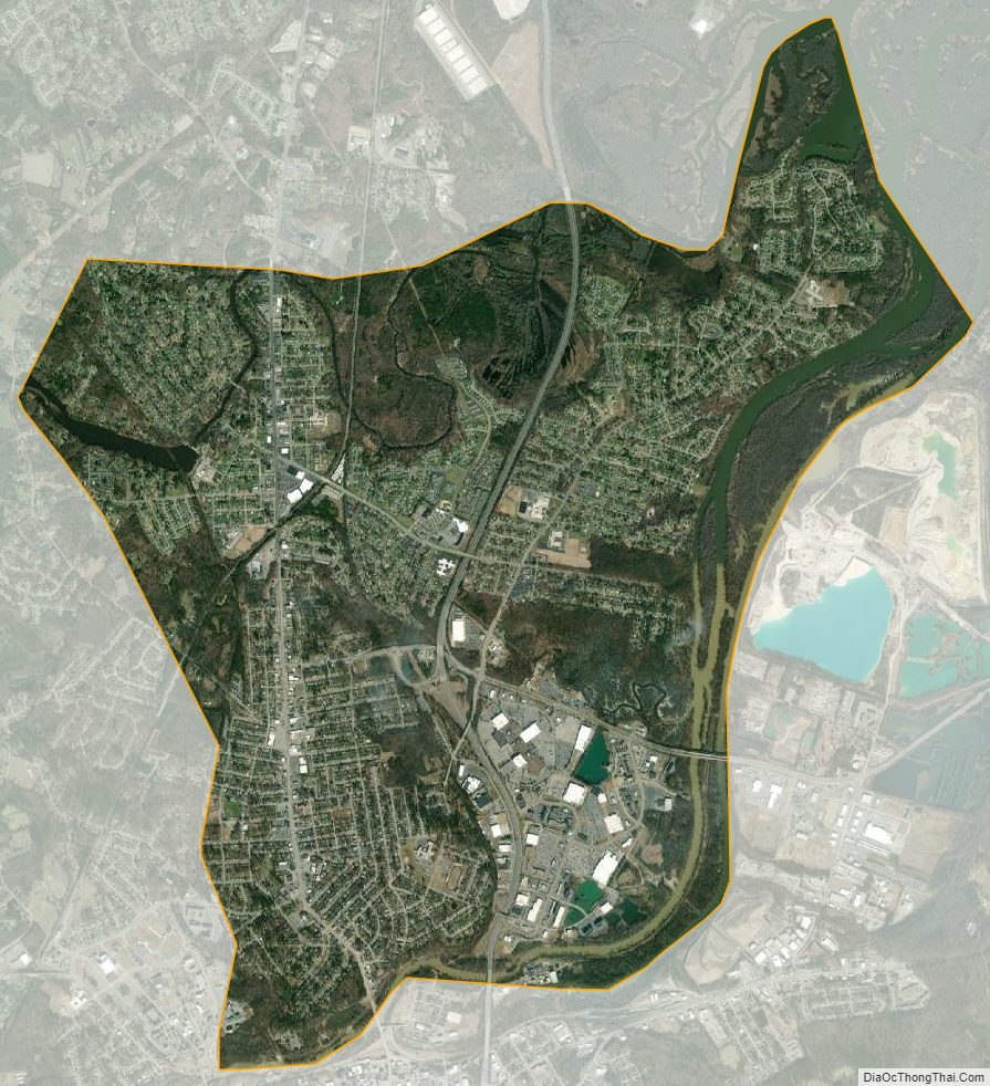 Satellite map of Colonial Heights Independent City, Virginia