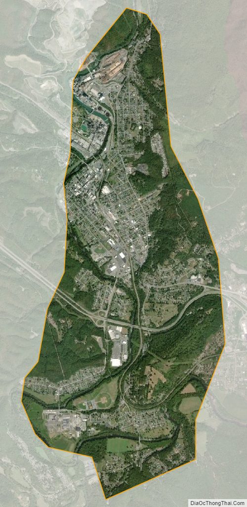 Satellite map of Covington Independent City, Virginia