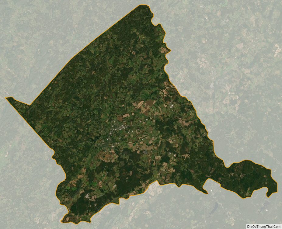 Satellite map of Culpeper County, Virginia