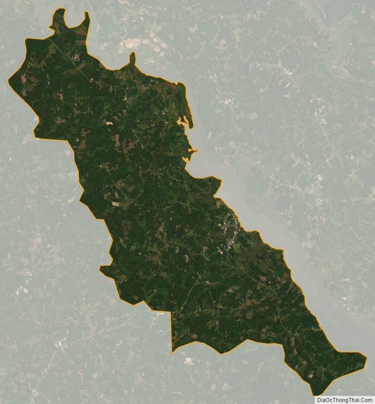 Satellite map of Essex County, Virginia