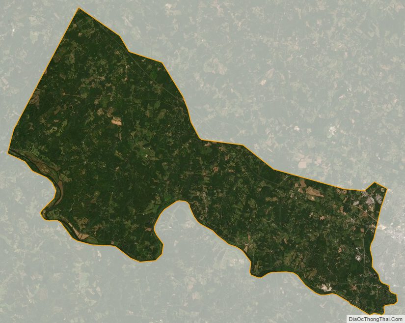 Satellite map of Goochland County, Virginia