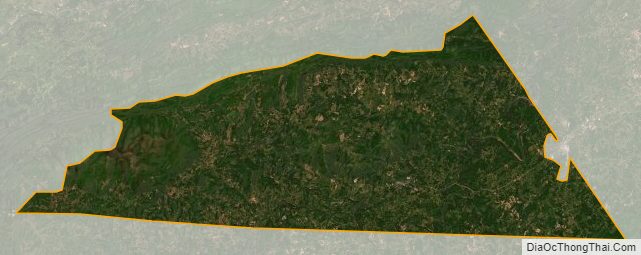 Satellite map of Grayson County, Virginia