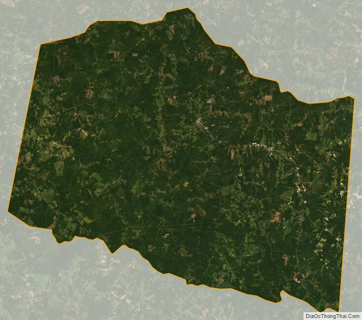 Satellite map of Lunenburg County, Virginia