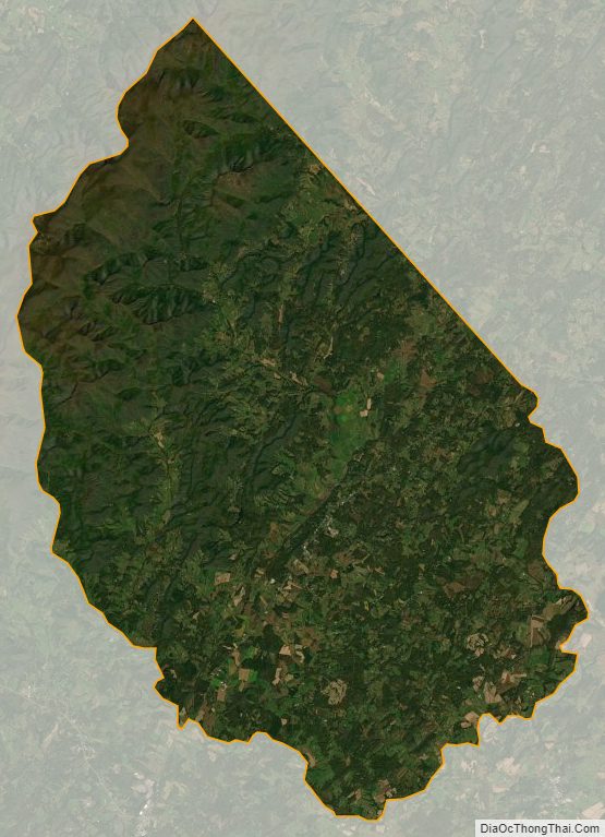 Satellite map of Madison County, Virginia
