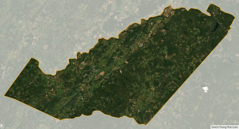 Satellite map of Orange County, Virginia