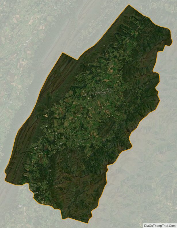 Satellite map of Page County, Virginia