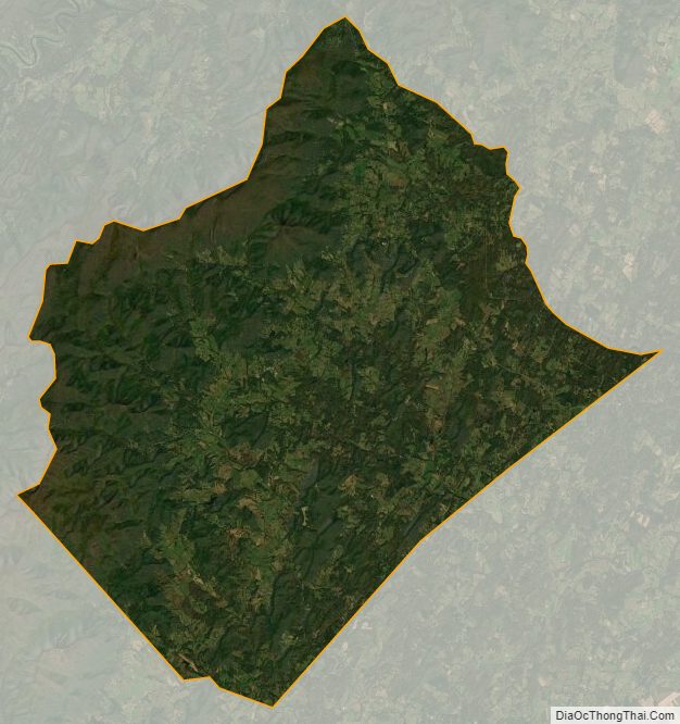 Satellite map of Rappahannock County, Virginia