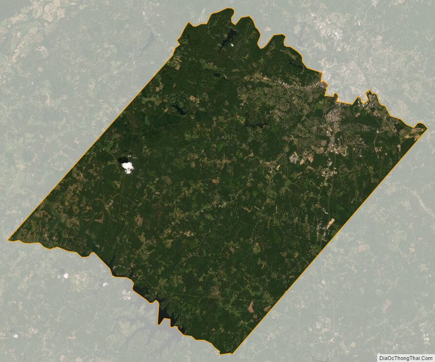 Satellite map of Spotsylvania County, Virginia
