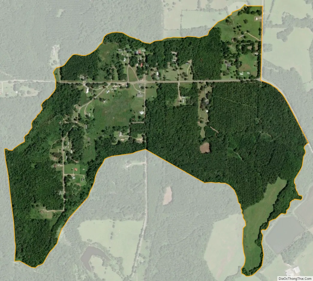 Map of Panola CDP, Alabama