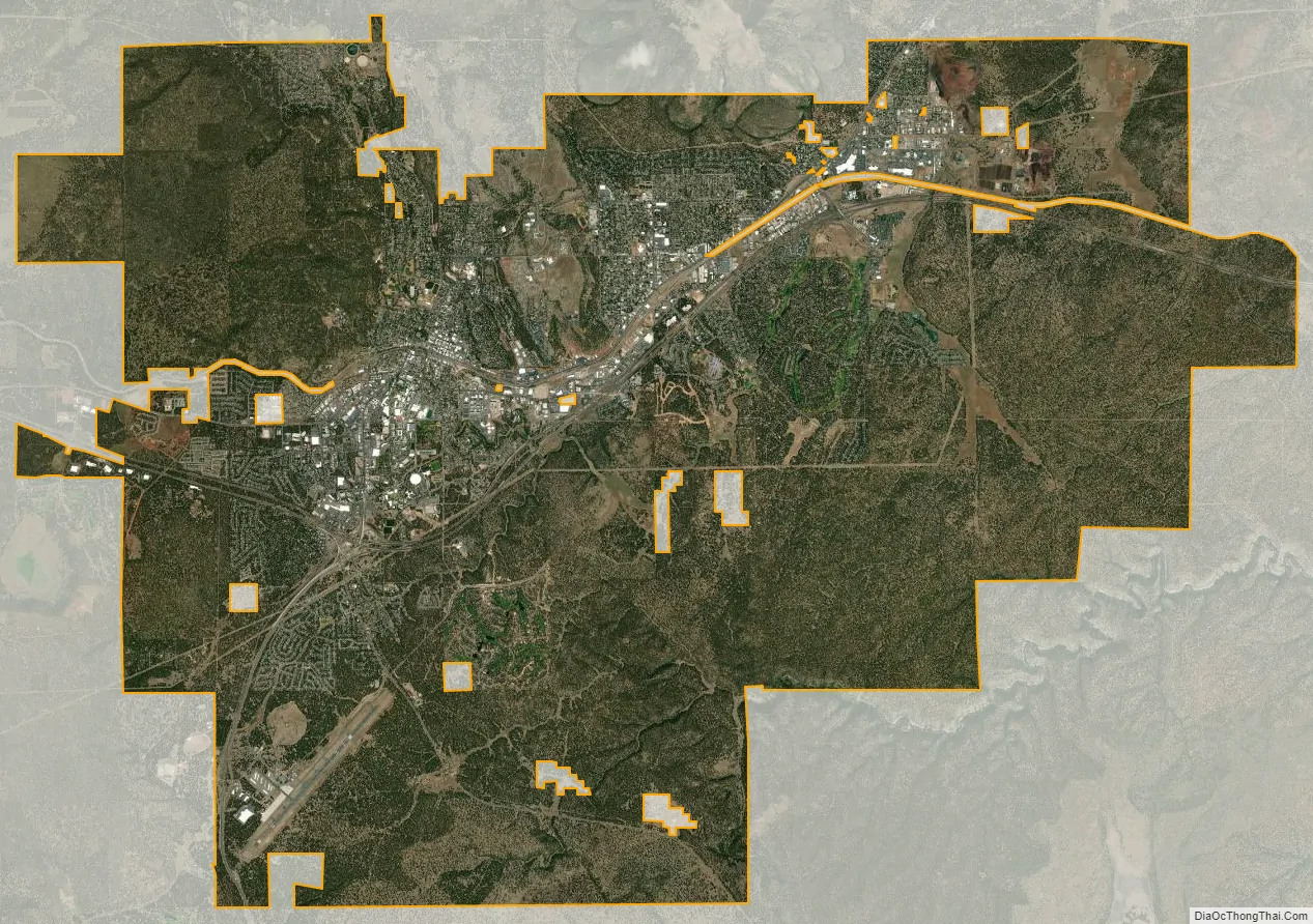 Satellite map of Flagstaff