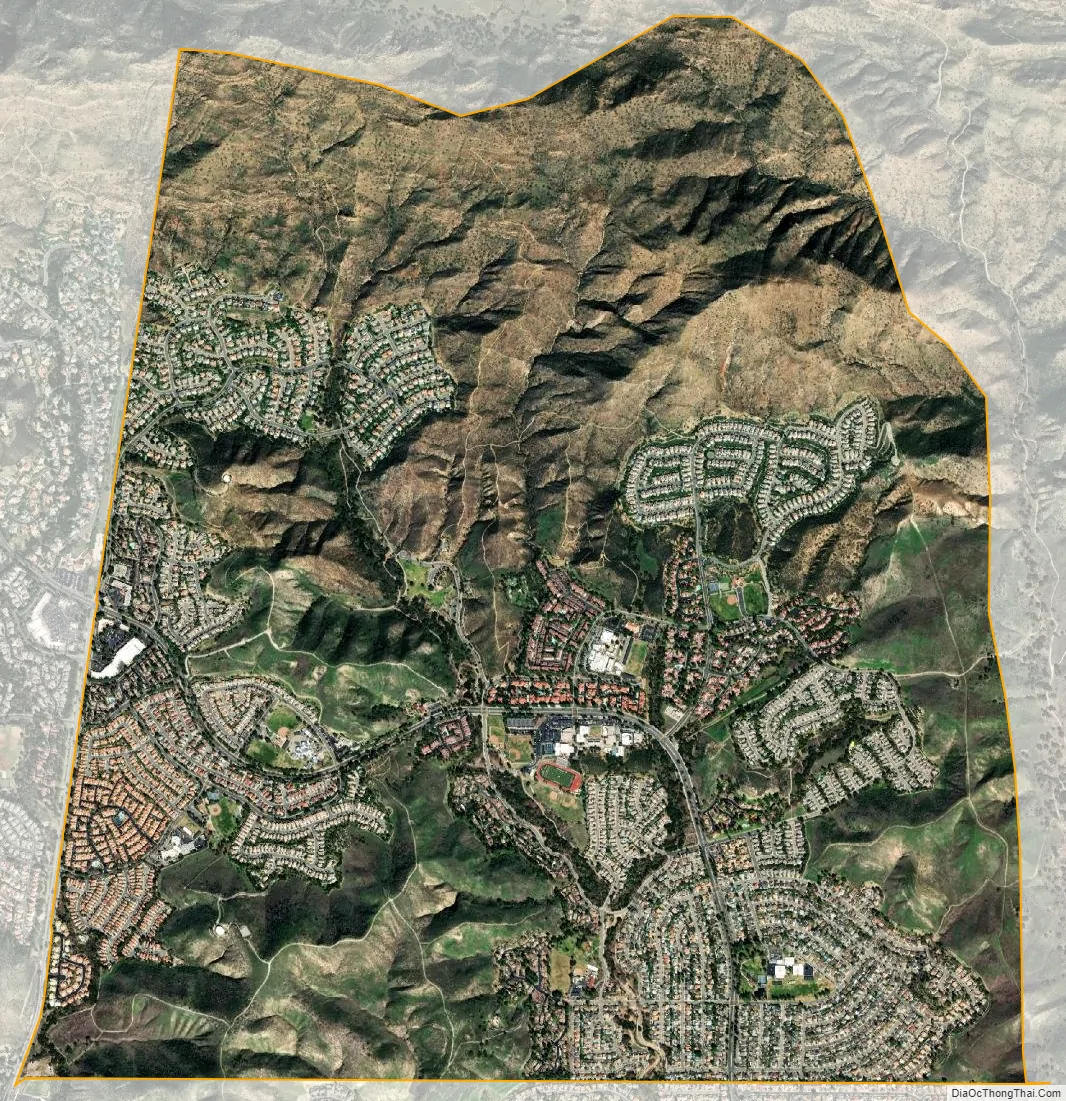 Map of Oak Park CDP, California