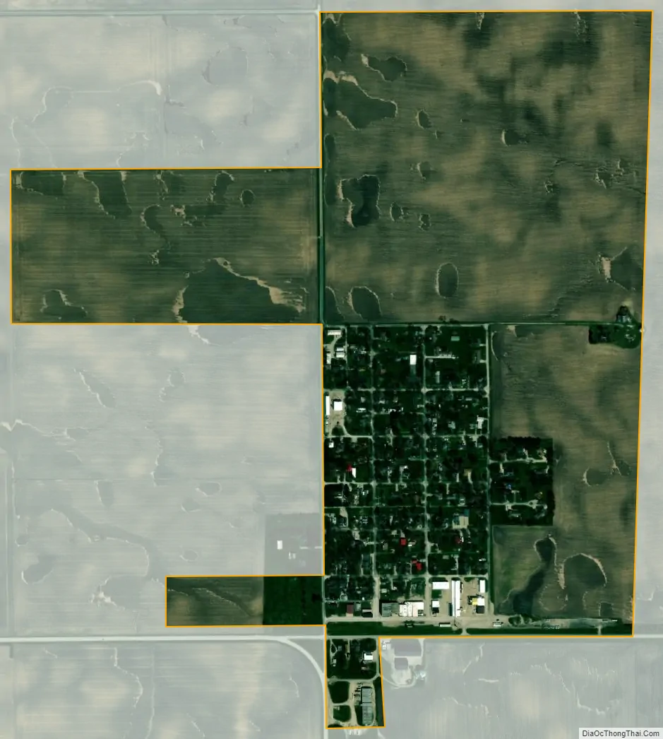 Map of Allerton village, Illinois