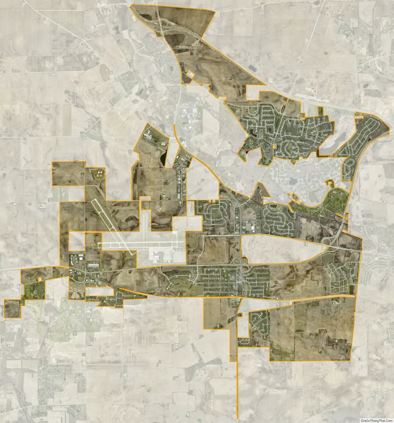 Map Of Sugar Grove Village Illinois