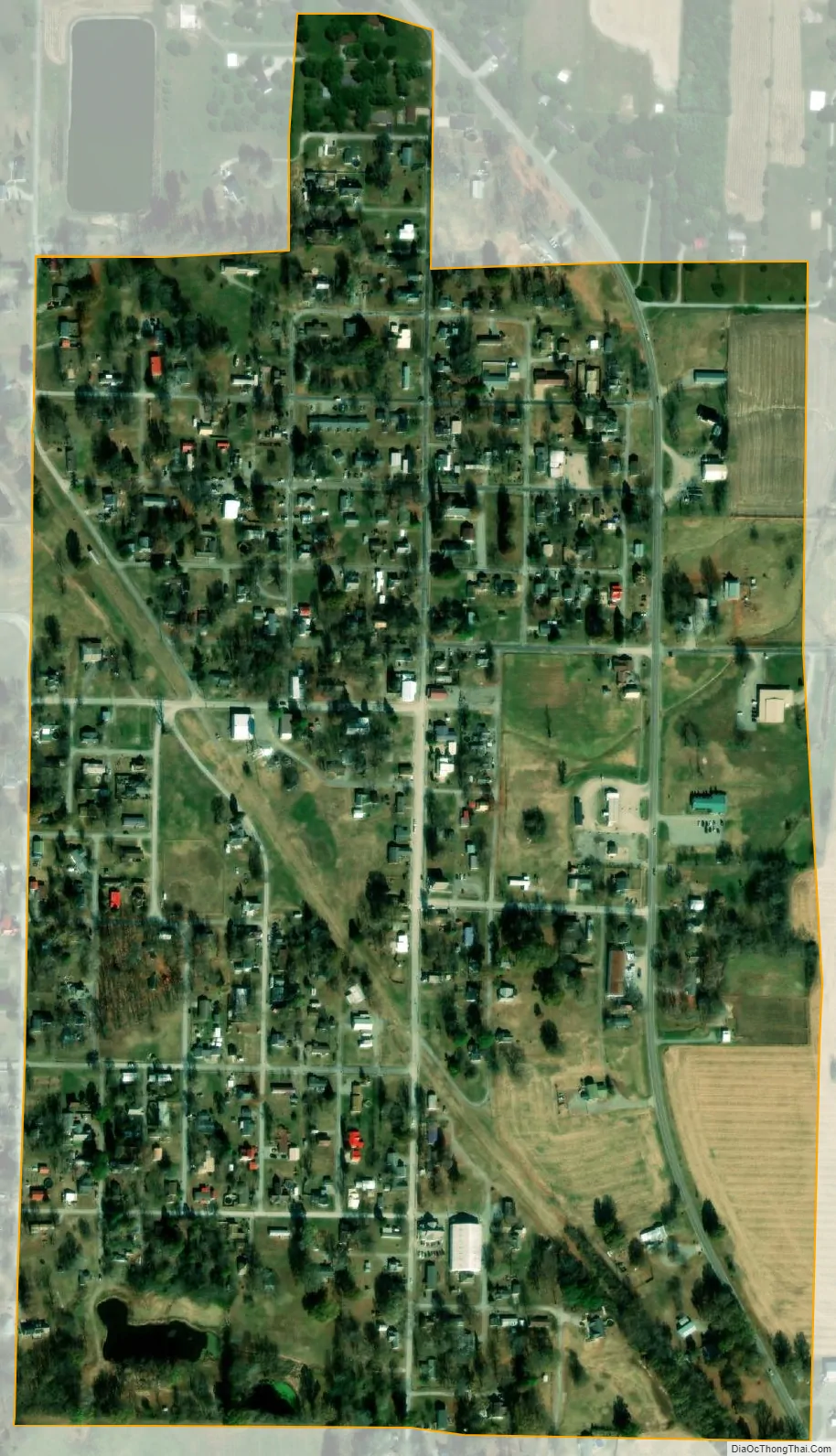 Map of Willisville village, Illinois