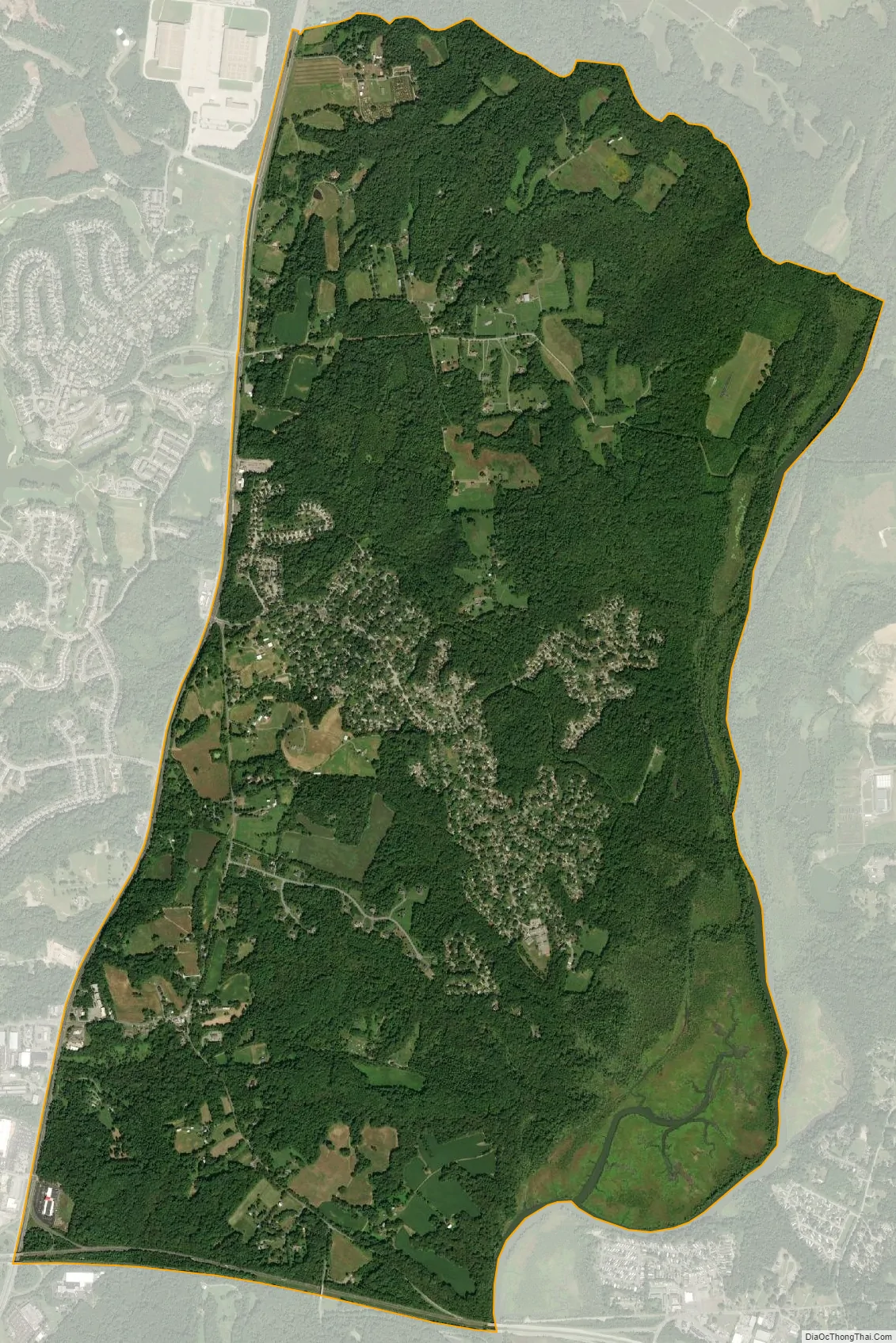Map of Marlboro Meadows CDP