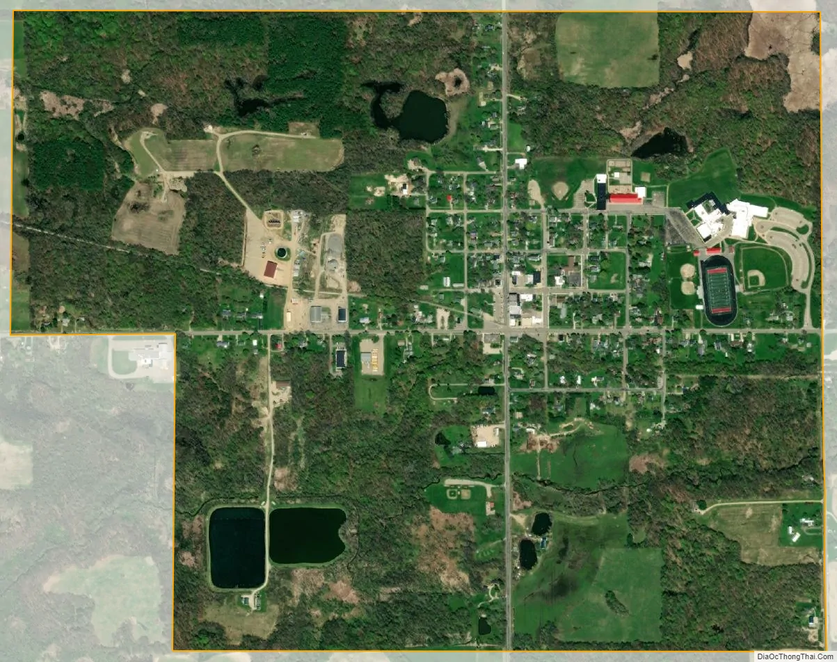 Map of Bloomingdale village, Michigan