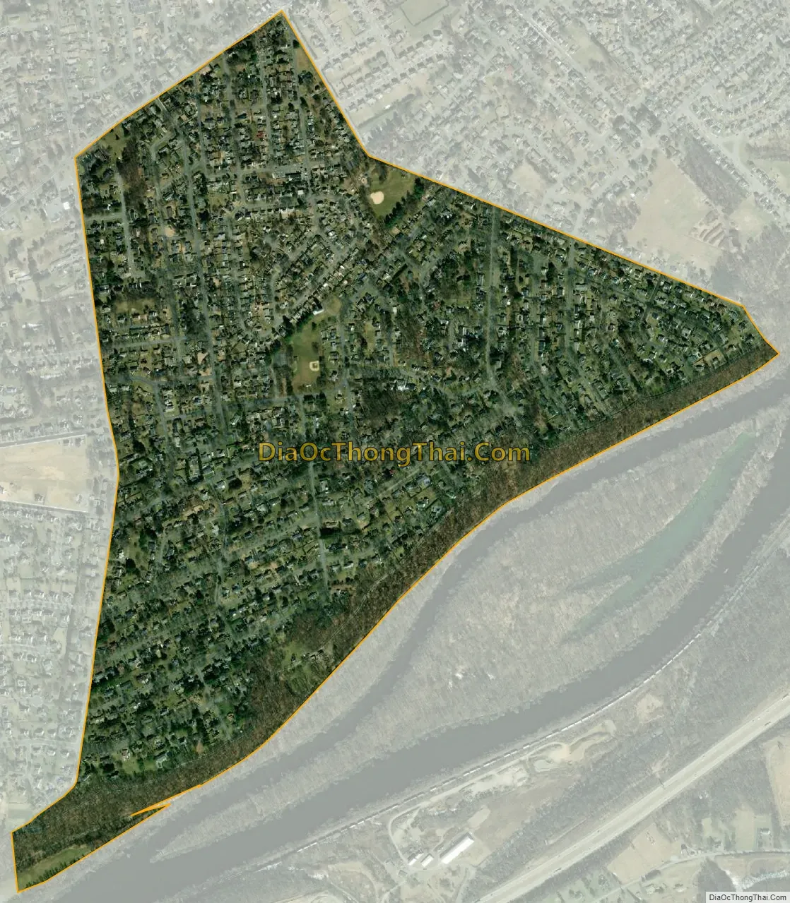 Map of Old Orchard CDP