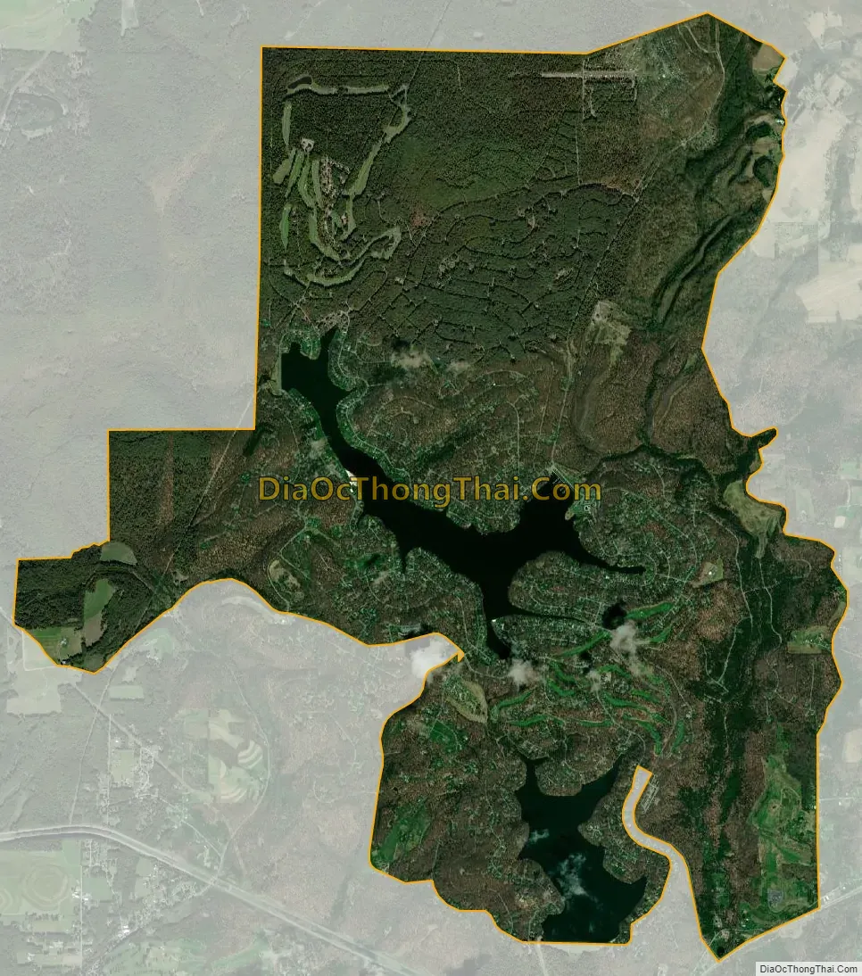 Map of Treasure Lake CDP