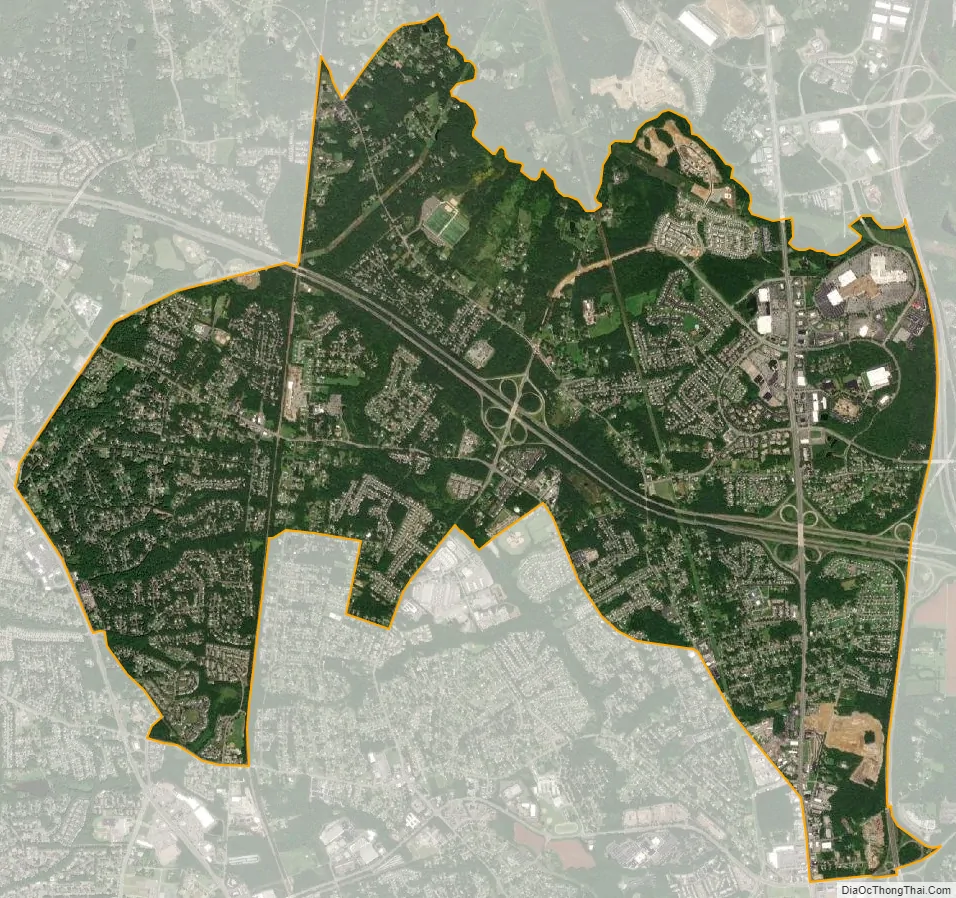 Map of Glen Allen CDP, Virginia
