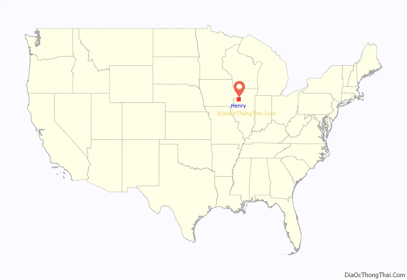 Henry County location on the U.S. Map. Where is Henry County.