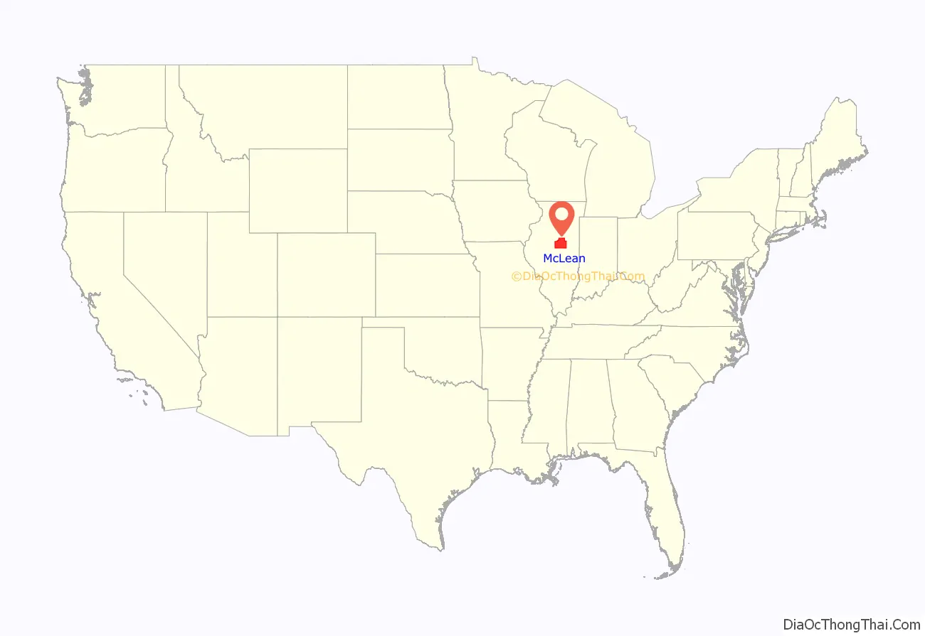 McLean County location on the U.S. Map. Where is McLean County.
