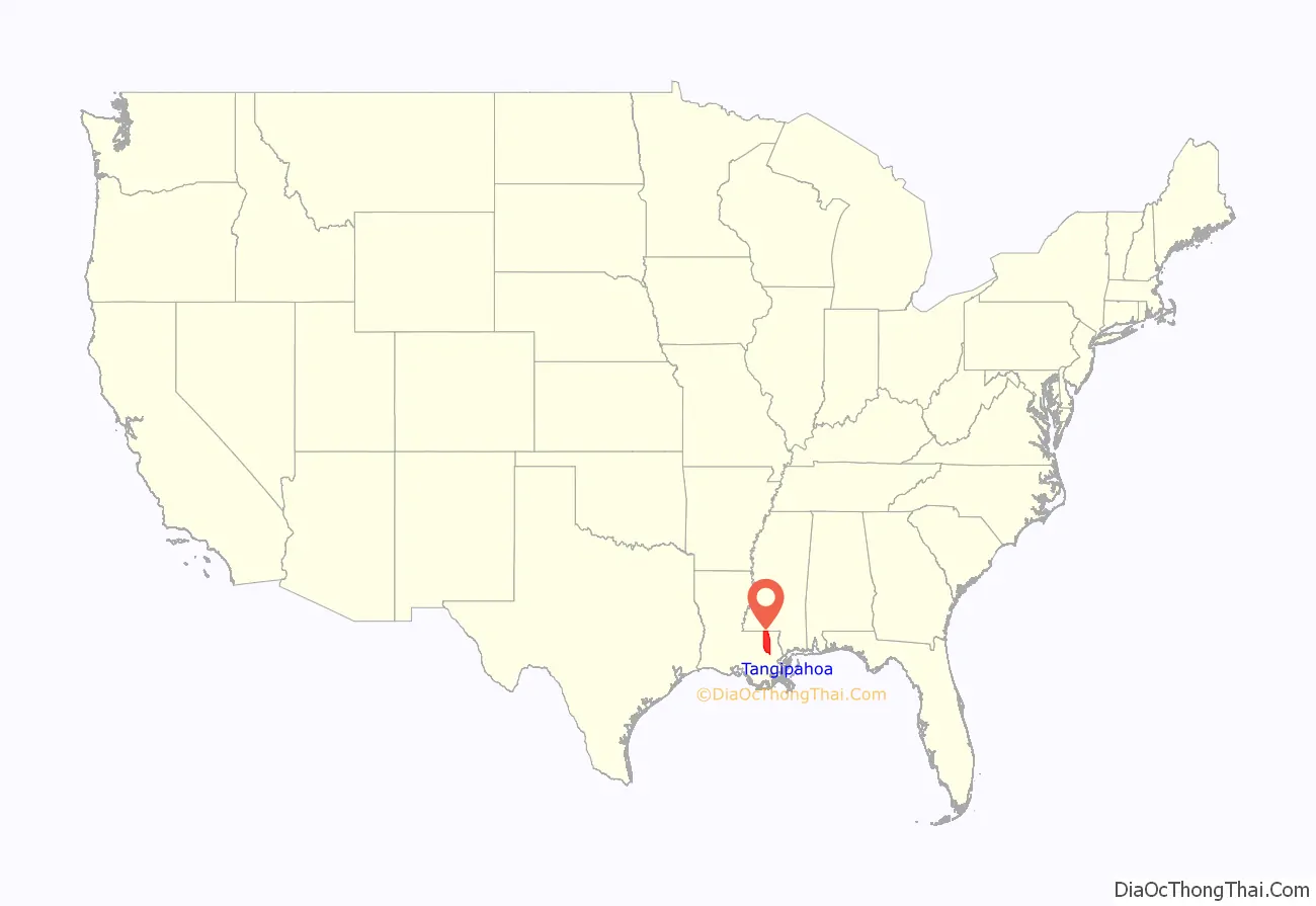 Tangipahoa Parish location on the U.S. Map. Where is Tangipahoa Parish.