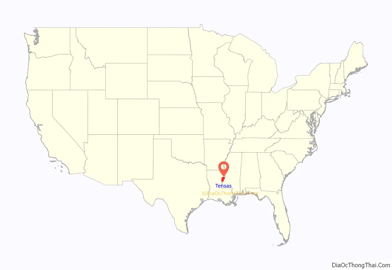 Tensas Parish location on the U.S. Map. Where is Tensas Parish.