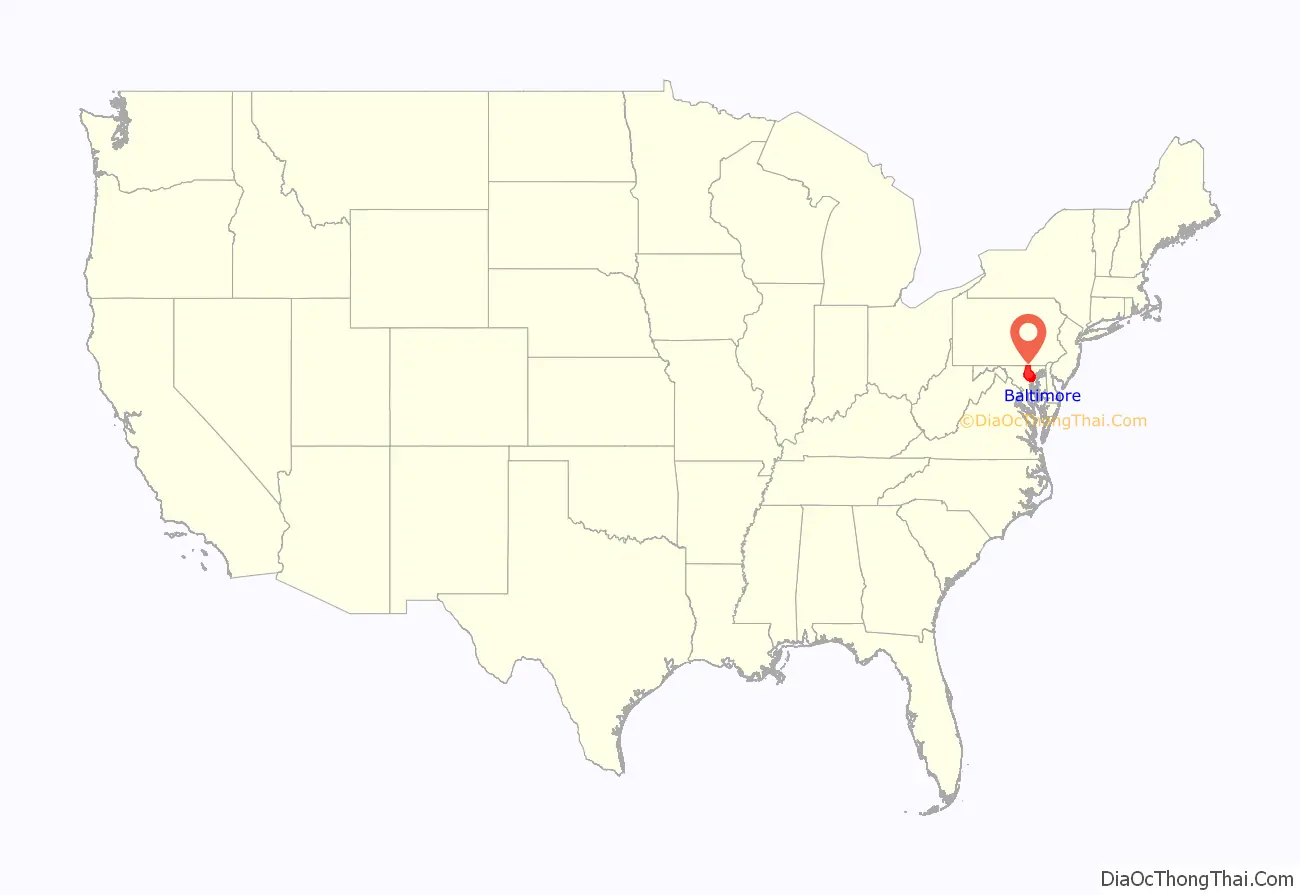 Baltimore County location on the U.S. Map. Where is Baltimore County.