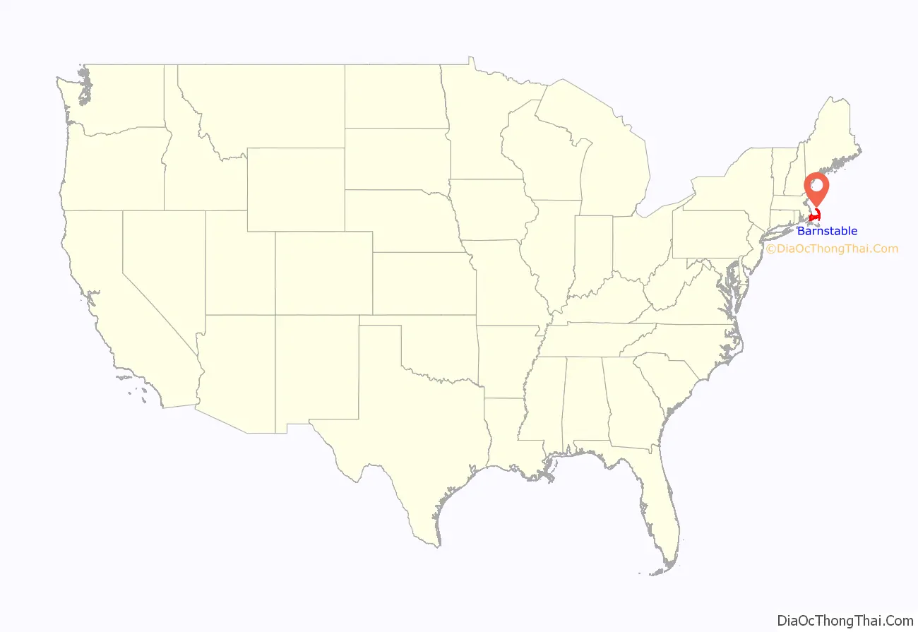 Barnstable County location on the U.S. Map. Where is Barnstable County.