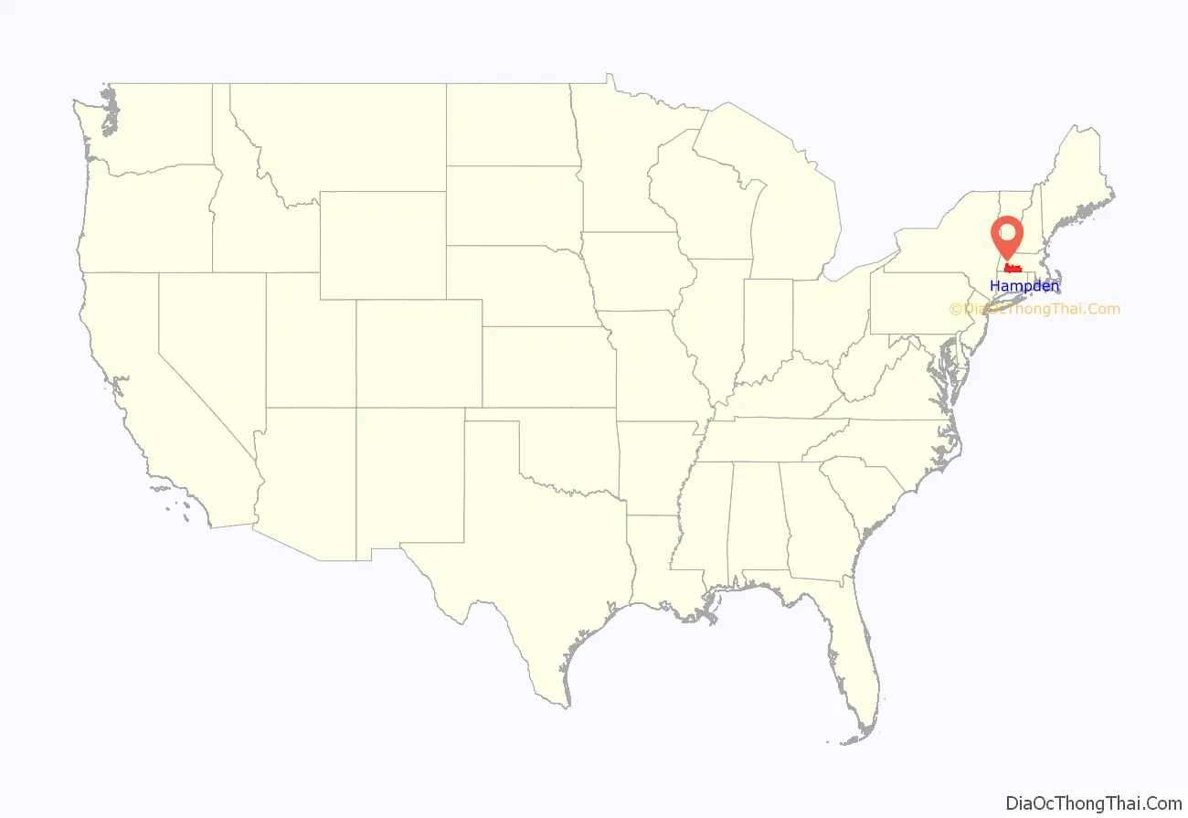 Hampden County location on the U.S. Map. Where is Hampden County.