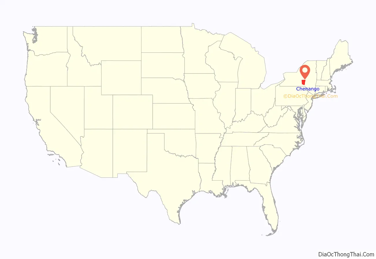 Chenango County location on the U.S. Map. Where is Chenango County.
