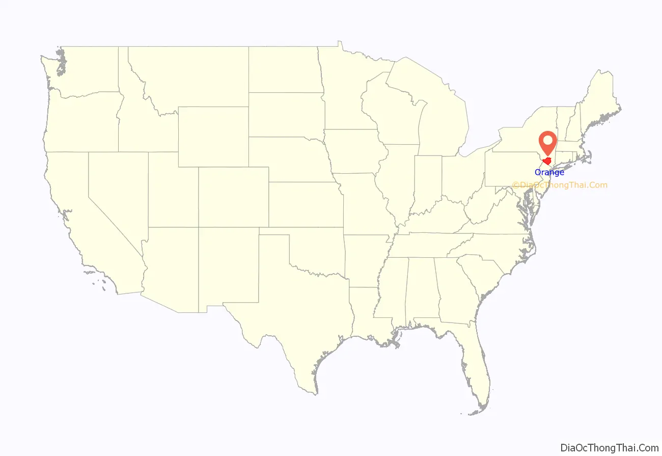 Orange County location on the U.S. Map. Where is Orange County.