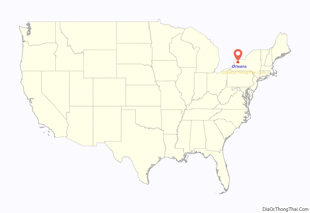 Orleans County location on the U.S. Map. Where is Orleans County.