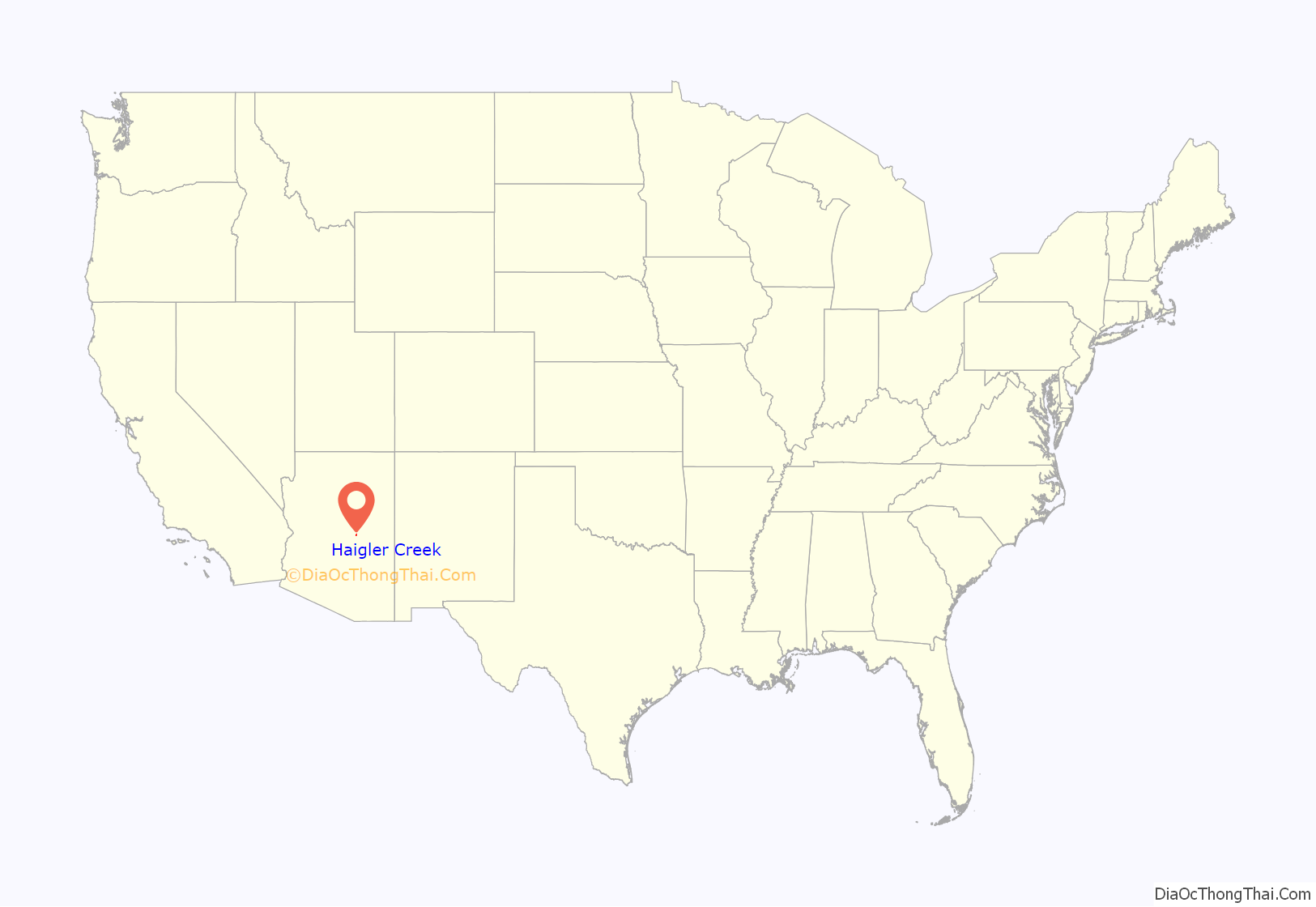 Map Of Haigler Creek Cdp