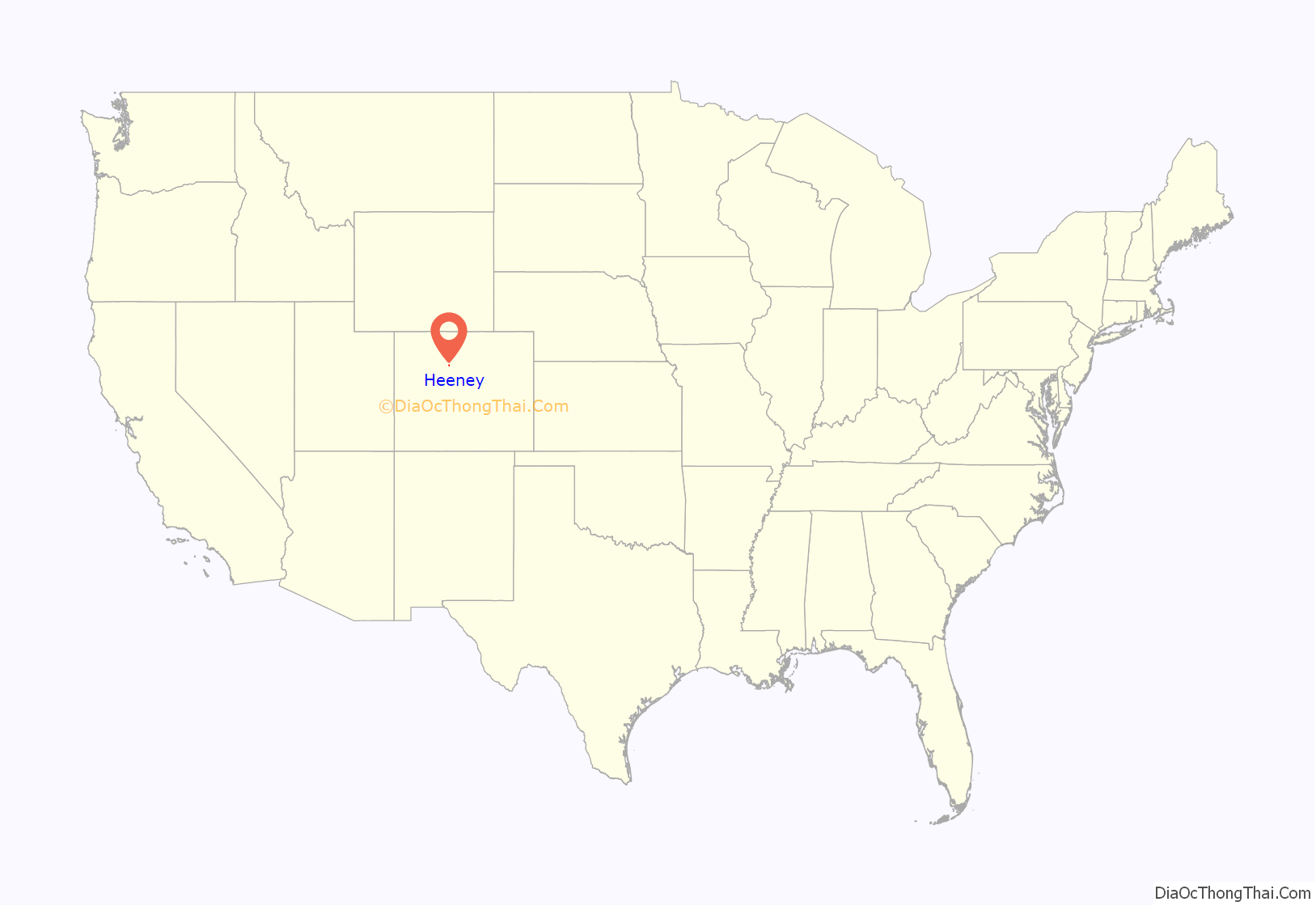 Map of Heeney CDP