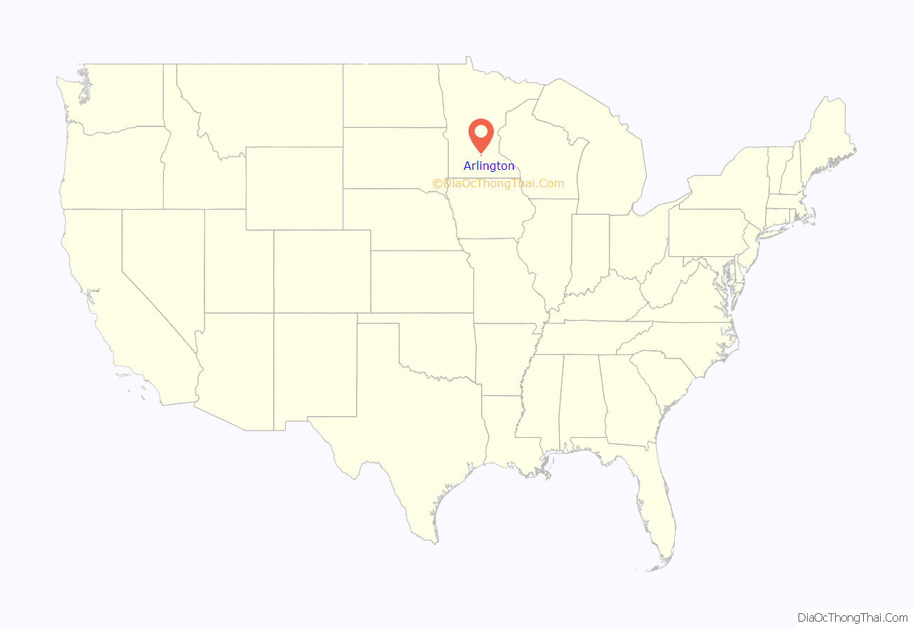 Map Of Arlington City Minnesota 4232